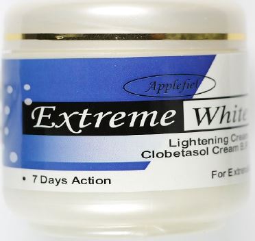 Extreme White Lightening Cream (Bild 2) - illegales Arzneimittel (illegal medicinal product, picture 2)